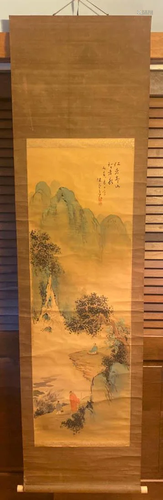 Japanese Scroll Painting - Landscape