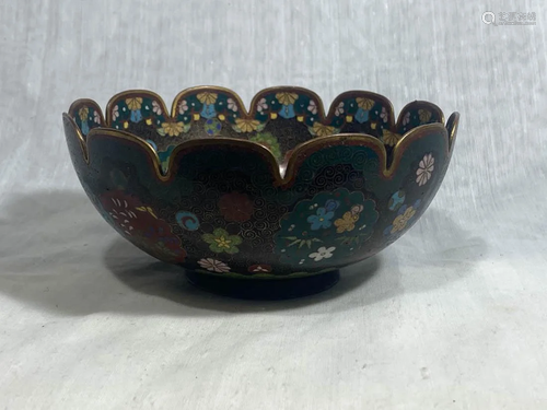 Japanese Cloisonne Bowl - Butterfly