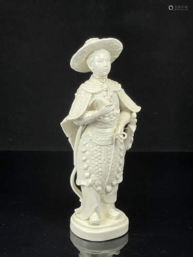 Chinese Dehua Porcelain Figurine - Hua Mu Lan