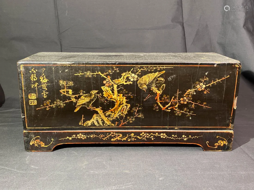 Chinese Export Black Lacquer Box