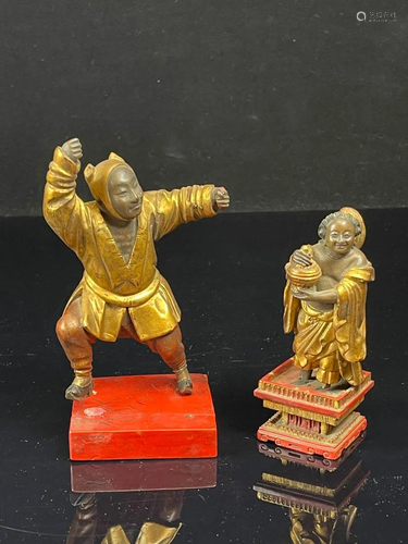 Chinese Lacquer Man and Immortal