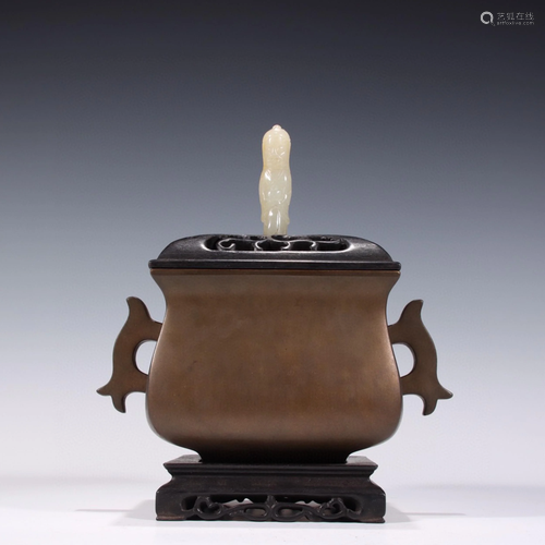 A Chinese Bronze Incense Burner