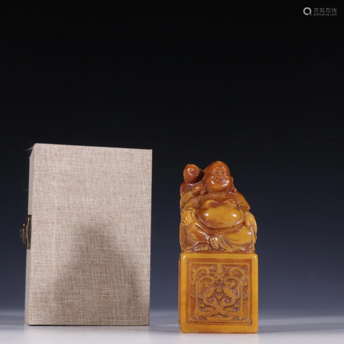 A Chinese Carved Stone Seal