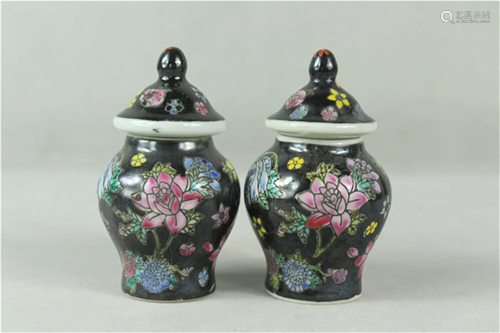 A Pair of Chinese Porcelain Jars