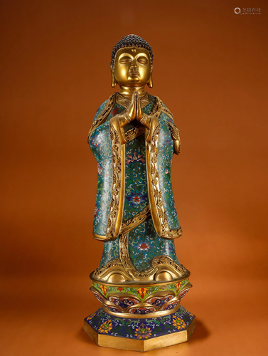 A Chinese Gilt Bronze Figure of Buddha