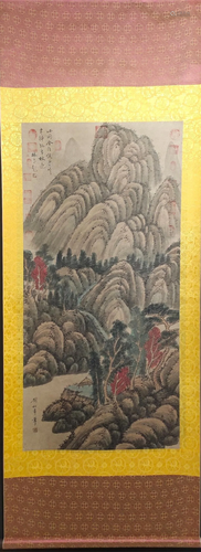 A Chinese Scroll Painting of Landscape