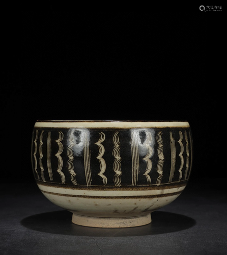 A Chinese Cizhou-Ware Glazed Porcelain Bowl