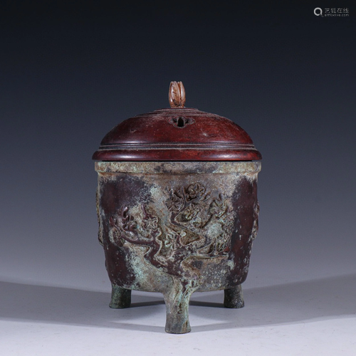 A Chinese Bronze Incense Burner