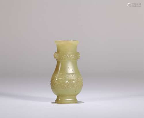 A Chinese Carved Jade Vase