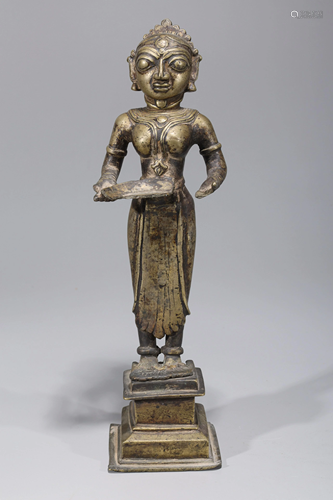 Antique Indian Bronze Standing Statue