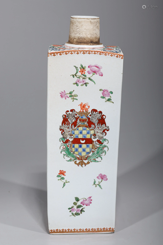 Chinese Famille Rose Enameled Porcelain Vase