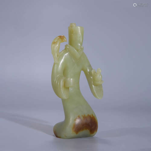 YELLOW JADE FIGURE