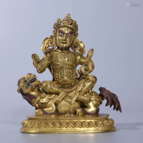 GILT BRONZE VAISHRAVANA