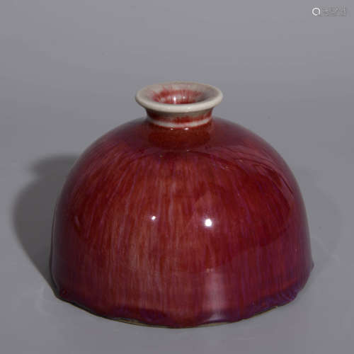 FLAMBE-GLAZE BEEHIVE-SHAPED ZUN