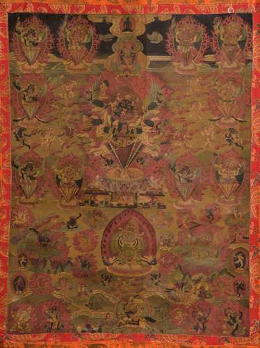 THANGKA PANEL OF MAHAKALA