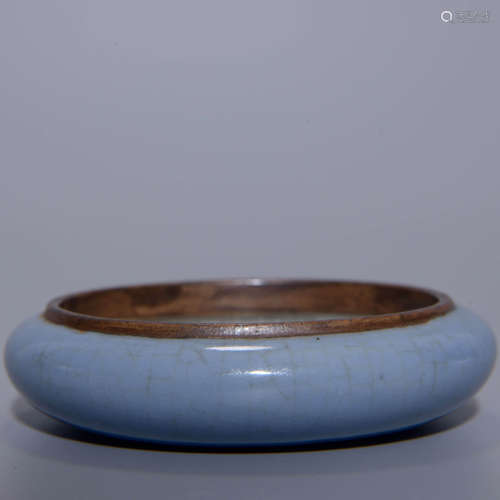  BLUE GLAZE WATER COUPE