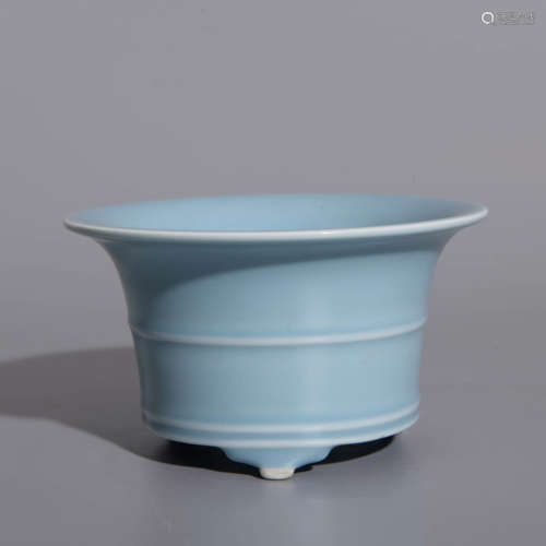  BLUE GLAZE FLARING ZHAODU VESSEL