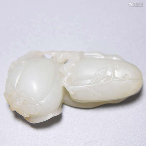 WHITE JADE MELON ORNAMENT