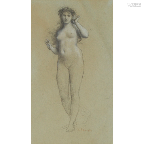 Charles Zacharie Landelle (1812–1908), STUDY OF A