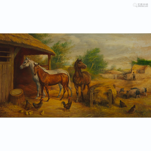 Attributed to William James Webb (1817-1904), FARMYARD