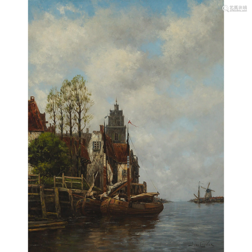 Hermanus Koekkoek II (1836-1909), ZOESTDYK, Oil on