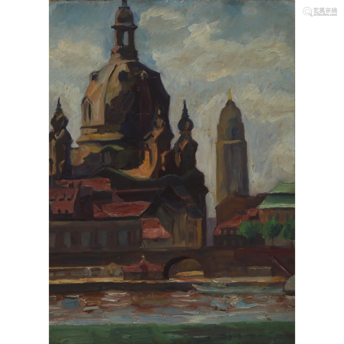 Maria (Marie) Müller (1847-1935), DRESDEN SCENE,