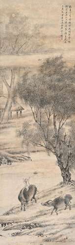 杨晋（1644～1728） 牧牛 立轴 纸本