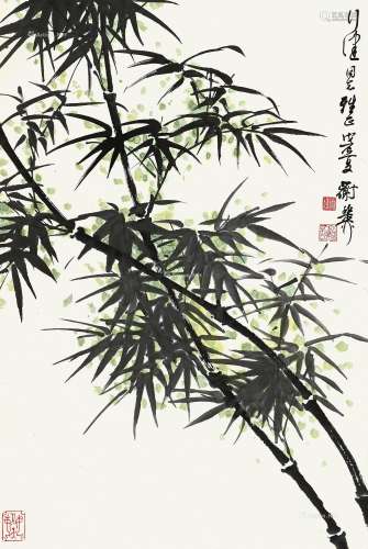 谢稚柳（1910～1997） 君子清风 立轴 纸本