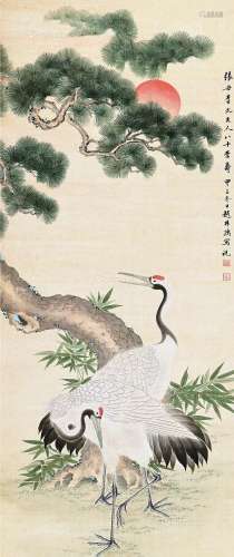 赵叔孺（1874～1945） 仙鹤 立轴 纸本