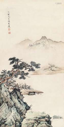 冯忠莲（1918～2001） 山涧图 立轴 纸本