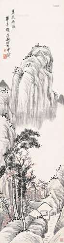 胡公寿（1823～1886） 山居图 立轴 纸本