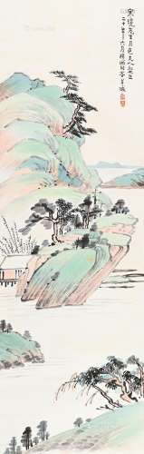 经亨颐（1877～1938） 山水 立轴 纸本