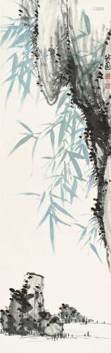 余绍宋（1882～1949） 竹石 立轴 纸本