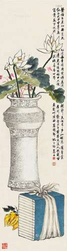 孔子瑜（1873～1926） 清供 立轴 纸本