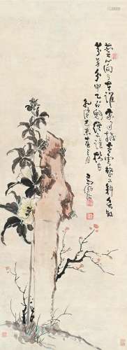 高凤翰（1683～1749） 花卉 镜片 纸本