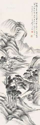 顾麟士（1865～1930） 溪山青翠 立轴 纸本