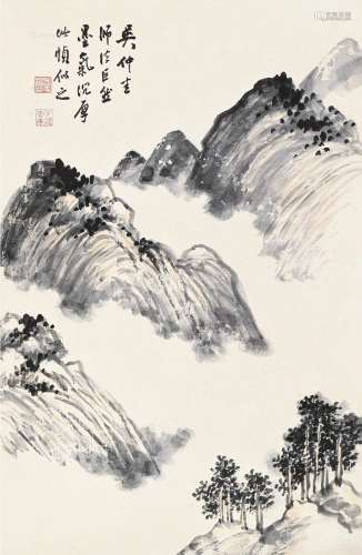 吴子深（1893～1972） 山水 镜片 纸本
