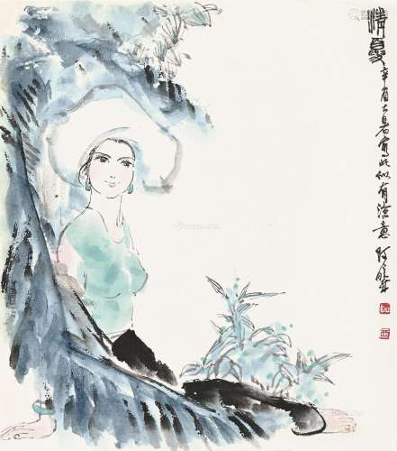 陈德曦（b.1957） 清夏 卡纸 纸本