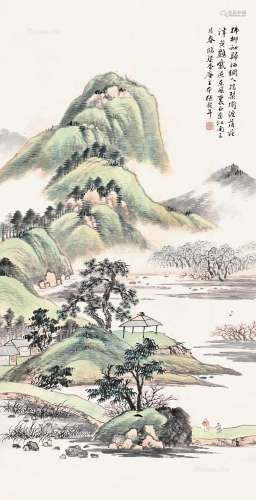 张谷年（1905～1987） 三月江南 镜片 纸本