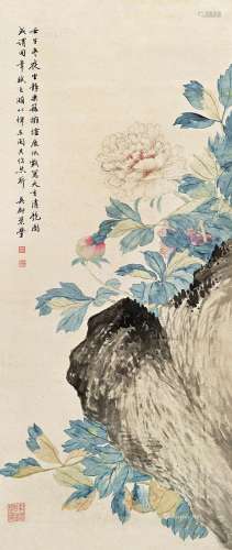 叶潞渊（1907～1994） 天香清艳 立轴 纸本