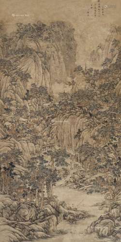 王原祁（1642～1715）（款） 夏山茂林 立轴 纸本