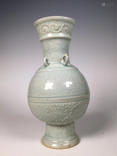 A HUTIAN TYPE GLAZE PORCELAIN VASE