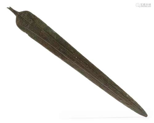 A LURISTAN BRONZE BLADE, 1ST MILLENIUM BC