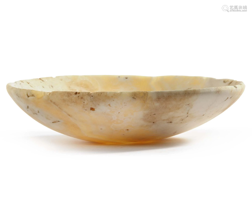 A BACTRIAN ALABASTER BOWL, 1ST MILLENIUM BC