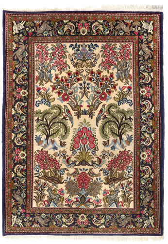 A GHOM RUG, IRAN, 1940