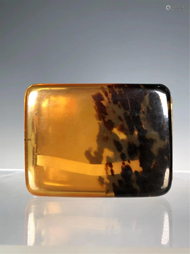 A TORTOISESHELL CIGARETTE CASE