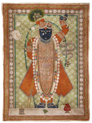 A STANDING PORTRAIT OF SHRI NATJI , NORTH INDIA,