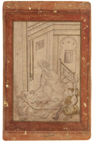 MUSICIANS DOING RIAZ, (PRACTICE), NORTH INDIA,19TH