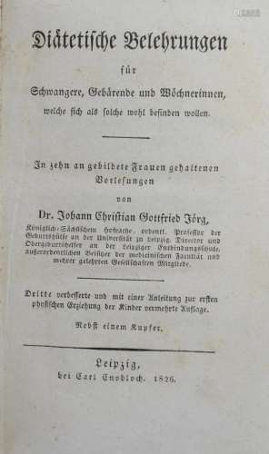 Jörg, Dr. Johann Christian Gottfried. Diätetische Belehrunge...