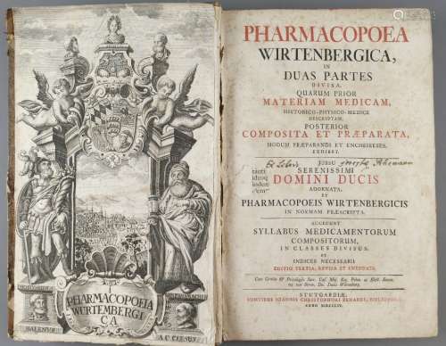 Pharmacopoea Wirtenbergica, in Duas Partes Divisa, Quarum Pr...
